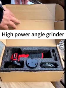 REAIM Cordless Mini Angle Grinder Handheld Portable Polishing Grinding Cutting Power Tool