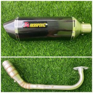 Knalpot Racing Akrapovic All Motor Matic Nmax Vario Pcx Beat Aerox DLL Suara Adem Dan Tidak Membuat Bising Membuat Motor Lebih Bertenaga Dan yang Pasti Membuat Motor Lebih Terlihat Gagah