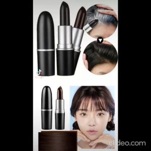 Gray Hair Color Stick Natural Hair Dye Convenient Temporary Cover Your Grey White Hair Hairline Concealer Pen Hair Root Edge Blackening Instantly Cover Up Grey White Hair Natural Hair Dye Pen hair lipstick一次性染发笔棒遮盖染发膏