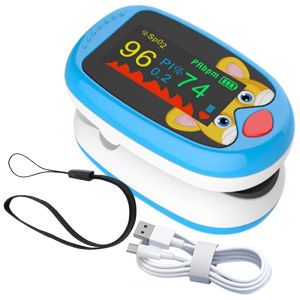 Rechargeable Finger Pulse Oximeter Blood Oxygen Finger Monitor Saturation Meter Heart Rate Monitor Child Baby Pulse Oximetro