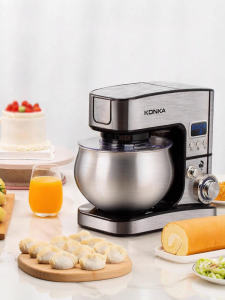 Konka | Konka Multifunctional Chef Machine Automatic Desktop Egg Beater Home Use Dough Maker Intelligent Timing Mixer 1169 Stainless Steel Bowl