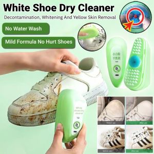 [No Water Wash] White Shoe Dry Cleaner Decontamination De-Yellow Whitening Stain Remover Press Shoes Cleaning Agent Eliminate Odor 白鞋清洗剂