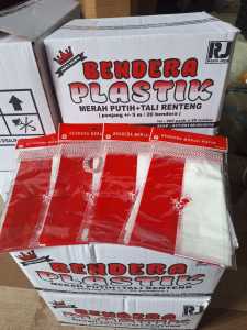 BENDERA MERAH PUTIH RENCENG + TALI