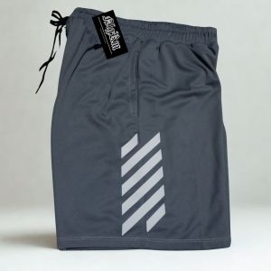 Mamba Short Free size Printer shorts black with silver stripes drawstring waist.