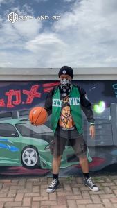 Jaket Varsity Pria Wanita Celtics Bomber Basket Series Premium Bordir - Jumpshot