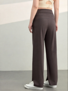 Plus Size Casual Slimming High Waist Wide Leg Sports Pants