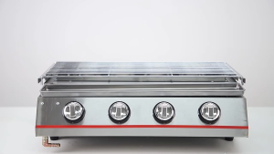Gas Barbecue Grill 4 Burner with Stainless Quartz Heavy Duty Stainless Steel