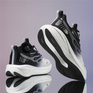 ORNGMALL รองเท้าผ้าใบลำลองรองเท้ากีฬาน้ำหนักเบาสำหรับผู้ชายดีไซน์ไล่ระดับสีดำ/น้ำเงิน/ชมพูพื้นรองเท้าและพื้นรองเท้าอีวาสำหรับรองเท้าผ้าใบผูกเชือกข้อต่ำใส่สบายรองเท้าใส่เดิน36-45