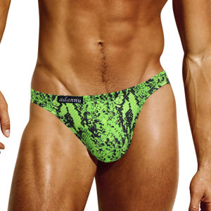 CMENIN ADANNU Leopard 1 Cái Nylon Chia Nhanh Khô Quần Lót Nam Jockstrap Ins Phong Cách Quần Đùi Nam Quần Lót Mới AD744