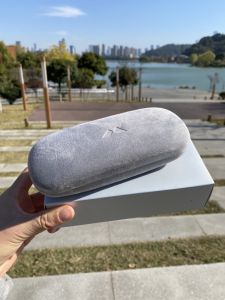 Molsion Glasses Case Myopia Optical Glasses Case for Free Glasses Cloth Glasses Shop Real Hair Fashion Pressure-Resistant Portable Men and Women