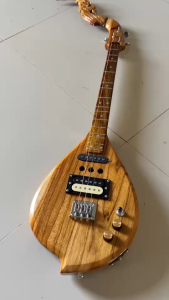 มาใหม่พิณโปร่งไฟฟ้า3คอนแท็คไม้สักทองอย่างดี