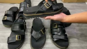 Dép sandanl doctor athens 2023 thái lan full hộp da bò cao cấp đế cao 5cm DT3