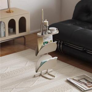 Nordic Style Living Room Sofa Side Table Mobile Magazine Bookshelf Storage Rack Bedroom Nightstand Balcony Small Table