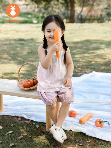 Baby Vest Summer Thin Sleeveless Outwear Cute Infant Top for Girls Cotton Modal Nylon Blend Comfortable Breathable Summer Wear