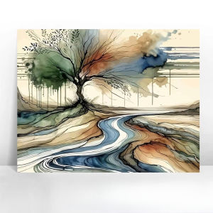 500/1000/1200/2000PCS Jigsaw Puzzle Fantasy Tree Graffiti Abstract Art Landscape For Adult Family Fun Relaxing Brain Teaser Gift