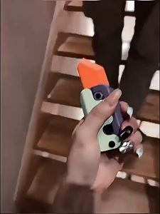Candy Online 3D Carrot Knife Toys Gravity Knife Fun Decompression Toy 3D Printing Gravity Jump Carrot Knife For Childrens gifts