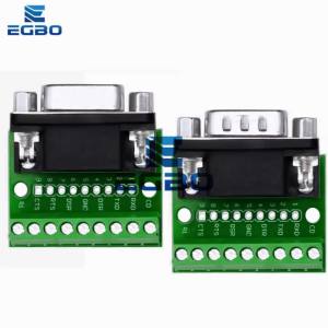DB9 RS232 Serial Solderless Connectors Nữ Nam Adapter Breakout Board Cho Máy Tính Đầu Cuối Mô-đun Mạch Tích Hợp