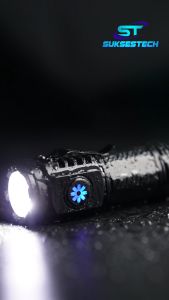 Senter 3 LED Mini Swat Senter Super Terang Flashlight 5 Mode Waterproof - X3
