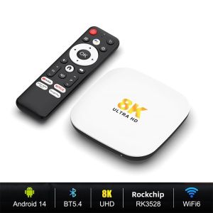 Hộp Giải Mã Truyền Hình Thông Minh H96 MAX M2 PLUS Android 14 RK3528 Wifi6 BT5.4 Hỗ Trợ Phát Video 8K Kèm Điều Khiển Từ Xa Bằng Giọng Nói