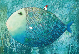 500/1000/1200/2000Pieces Adult Difficult Jigsaw Puzzle Big Fish Famous Painting Stress Reducing Toys Decorative Paintings