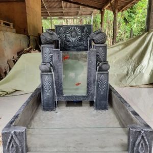 kolam ikan air mancur aquarium GRATIS MESIN AIR uk. 100x80x90cm (ongkir baca deskripsi prodak)