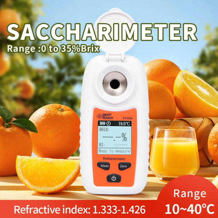 0-35% Sugar Refractometer Saccharometer Brix Meter Fruit Juice Beverage ...