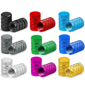8Pcs Tire Valve Stem Caps Aluminium Tire Valve Cap Universal Valve Stem Covers Tire Caps for Cars Bikes Trucks SUVS Motorcycles
