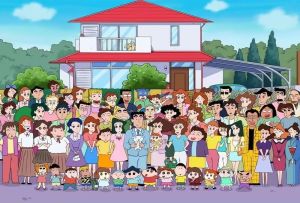 Bandai | Bộ Tranh Kim Cương 5D DIY Crayon Shinchan Và Những Người Bạn Hoạt Hình Dán Đầy Đủ Trang Trí Tường Nhà Món Quà Lý Tưởng