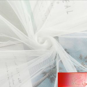 White Mosquito Net Cloth Fabric 2.1m 3m Wide Anti-Insect Decorative Curtain Mesh DIY Integrated Encryption Soft Mesh Fabric