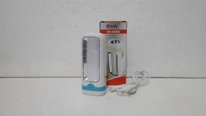 Senter Cas Emergancy Aoki AK-9988 Senter LED + Lampu Meja Lampu Emergency 10 LED SMD + 1W LED - TOKO SINAR AUDIO