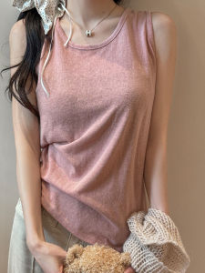 Solid Color Sleeveless Camisole Vest Loose Strap Small Tank Top Thin Summer Street Style Womens Fashion Pure Color Vest