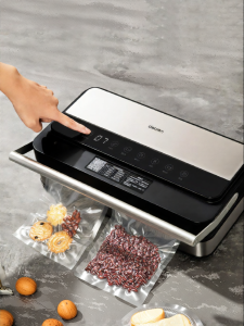 「China Plug」deli | Vacuum Sealer Food Preservation Machine All-in-One Dry & Wet Use