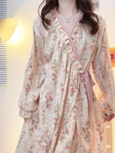 Floral Print Thin Sleep Dress