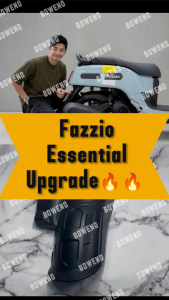 Fazzio Mudguard Thick Type Rear Fender Splash Guard Anti Mud Yamaha Fazzio Accessories BojGarageShop