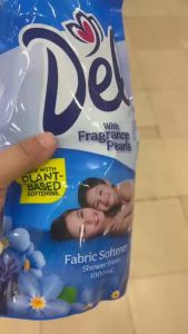 Del Fabric Softener with Fragrance Pearls Blue 1000ML
