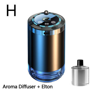 New Aroma Diffuser Smart Car Air Freshener 5 Modes Rechargeable Humidifier with Digital Display Starry Light Car Accessories