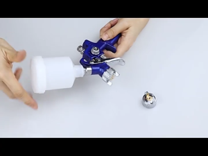COD Taffware Professional Spray Gun Alat Semprotan Cat Kompresor Mini Nozzle HVLP Airbrush 125ml