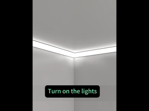 Ceiling corner line lamp Led Aluminum profile Surface mounted Linear channel Ceiling luminous line Decor