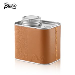 BINCOO Coffee Bean Storage Jar with Valve Stainless Steel Canister Container