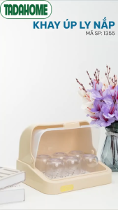 Khay Úp Ly Cốc Khay Úp Bình Sữa Có Nắp Vệ Sinh An Toàn VIỆT NHẬT 1355 - TADAHOME