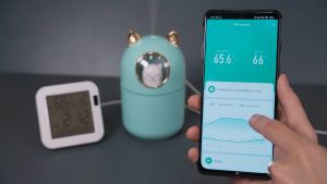 Tuya เซ็นเซอร์วัดอุณหภูมิและความชื้น Wi-Fi (TH06TH16) เสียบปลั๊กพร้อมหน้าจอ ดูค่าผ่านแอป สร้างเงื่อนไขได้