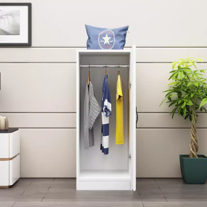 Economic Single Door Wardrobe European Style Home Use Simple Narrow Cabinet Children Storage Rack Balcony Cabinet Beauty Salon Change Cabinet