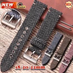 New Solid buckle Colorful Canvas Nylon Band 18mm 22mm 20mm for Seiko Bracelet for Rolex WatchStrap for Omega Women Men wristband