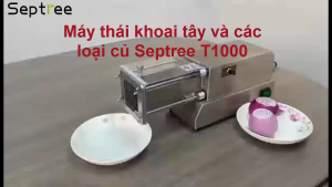 Máy cắt khoai tây khoai lang và các loại củ kiểu Pháp - Chuyên nghiệp. Thương hiệu Mỹ cao cấp Septree - T1000