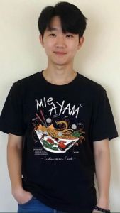 MIDDLE NIGHT KAOS DISTRO UNIK I KAOS TEMA MAKANAN INDONESIA I MIE AYAM BAHAN 24s