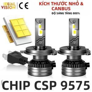 Bộ Bóng Đèn Pha LED Dualvision 6000K 12V 2 Chiếc H7 H11 H1 H4 H8 H9 HB3 HB4 9005 9006 9012 HIR2 Ống Đồng Dành Cho Ô Tô Lắp Vừa Mọi Loại Xe