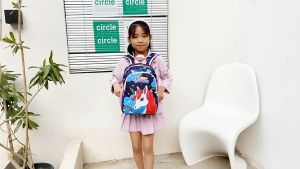 กระเป๋าเป้พิมพ์ลายการ์ตูนสำหรับเด็กกระเป๋าสะพายหลังเด็กนักเรียนประถมความจุมาก