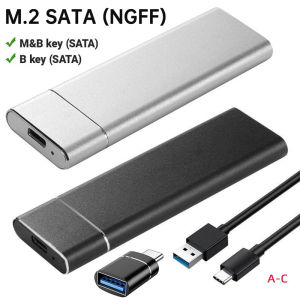 M.2 SATA NGFF SSD Enclosure Tool-Free USB3.1 Type C 5Gbps External Solid State Enclosure Adapter for 2280/2260/2242/2230 SSD