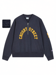 Champion | Half-Zip Fleece Lined V-Neck Printed Hoodie