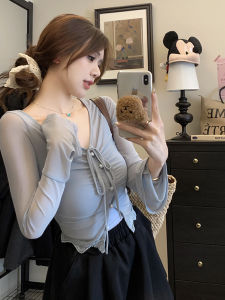 Sweet And Spicy Short Sleeveless Vest Top Womens Design Sensation Inner Wear Neck Hanging Sun Protection Cover up Set